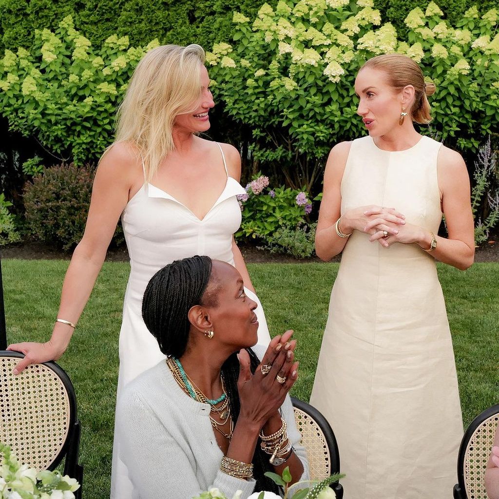 Cameron Diaz y Katherine Power en el aniversario de Avaline, su vino