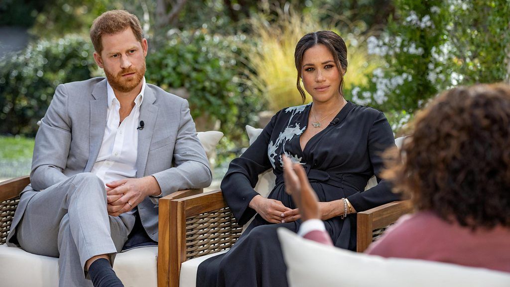 Meghan y Harry con Oprah