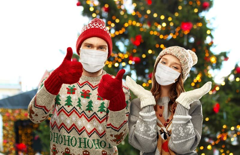 navidad mascarilla