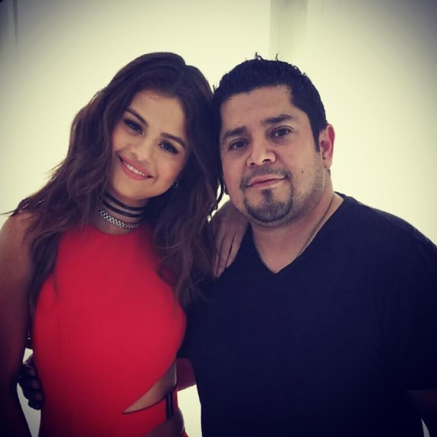 Selena Gomez y su papá