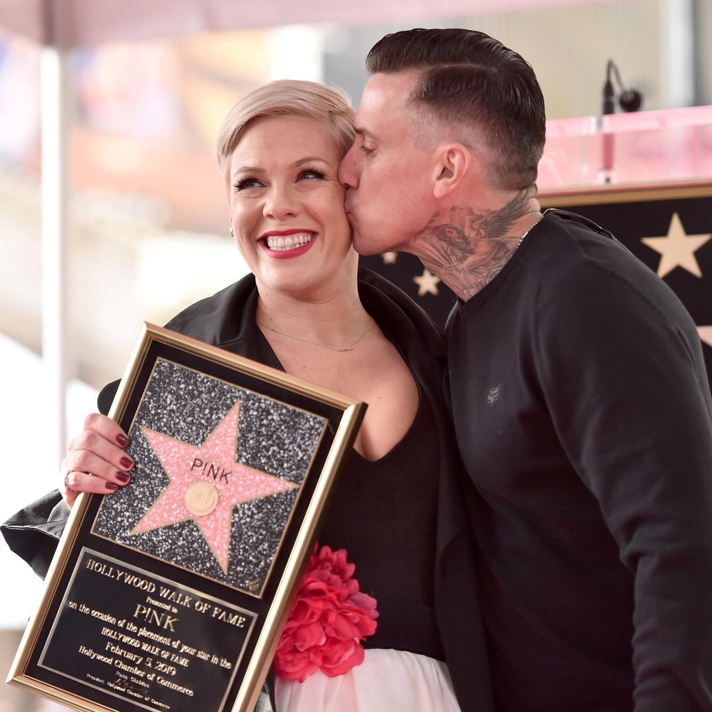 pink honored with star on the hollywood walk of fame