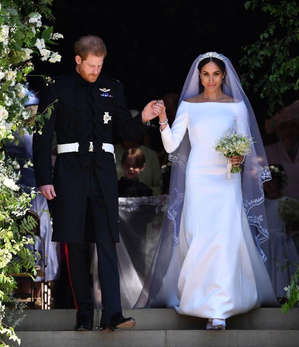 Meghan Markle en el día de su boda