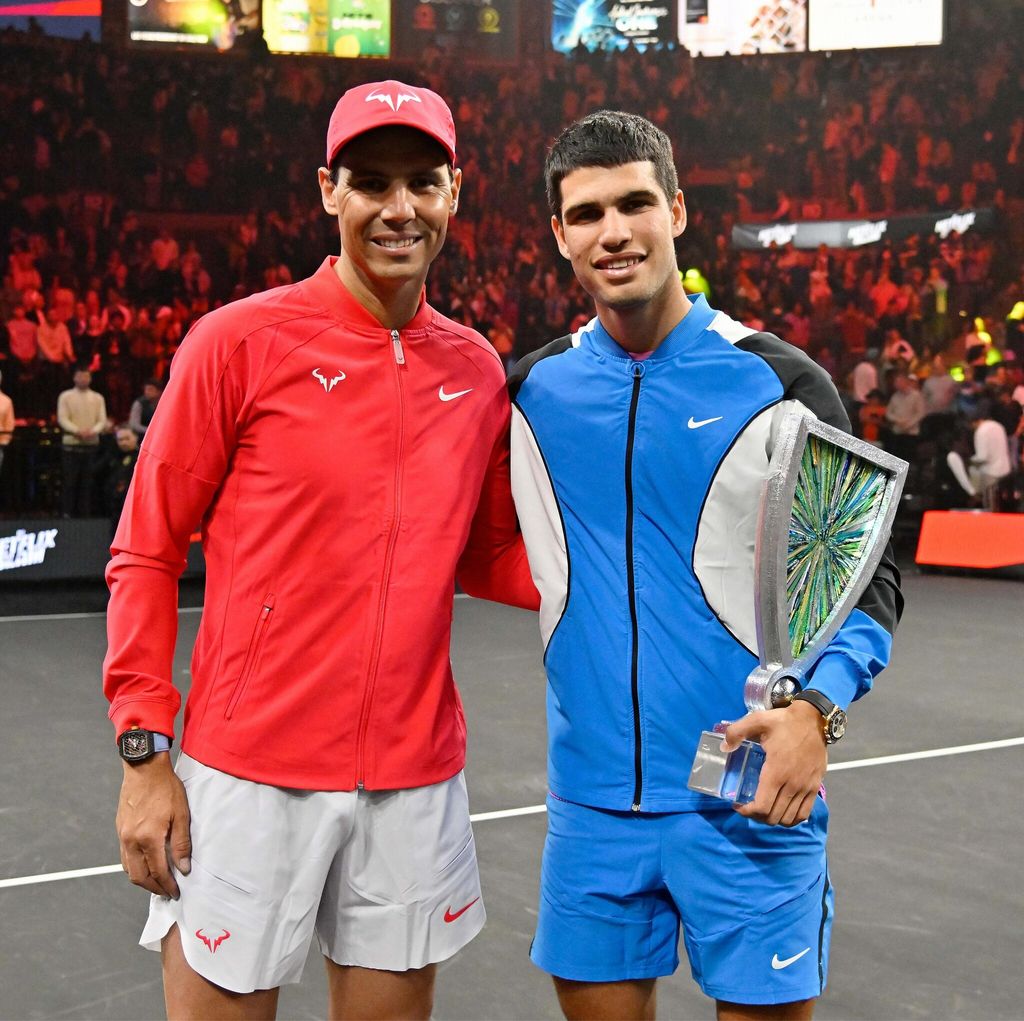 Rafael Nadal and Carlos Alcaraz