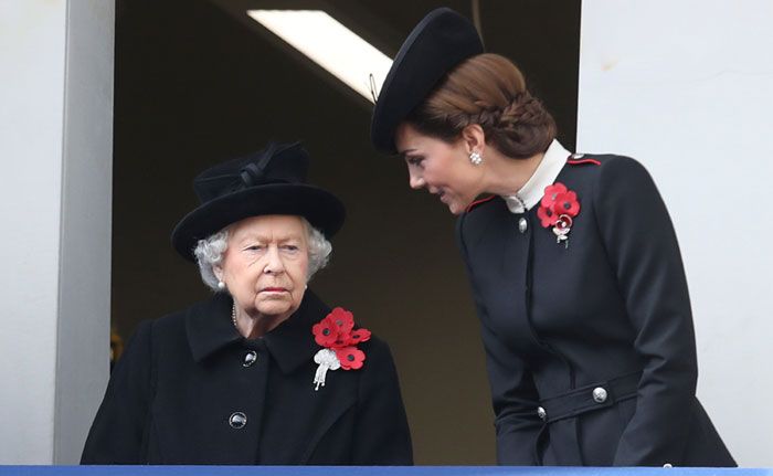 Isabel II y la duquesa de Cambridge