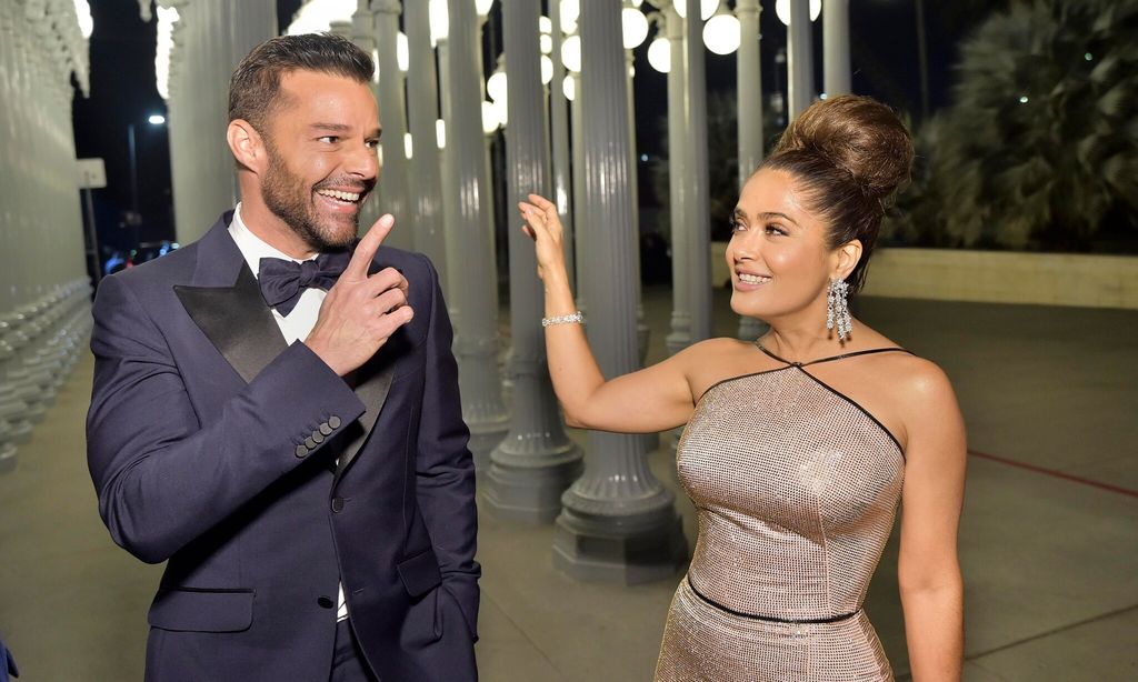 ricky martin and salma hayek at lacma gala 2019