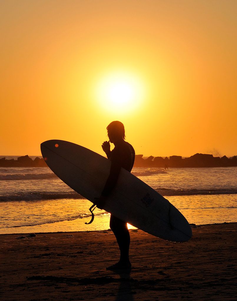 Surfista en Venice Beach