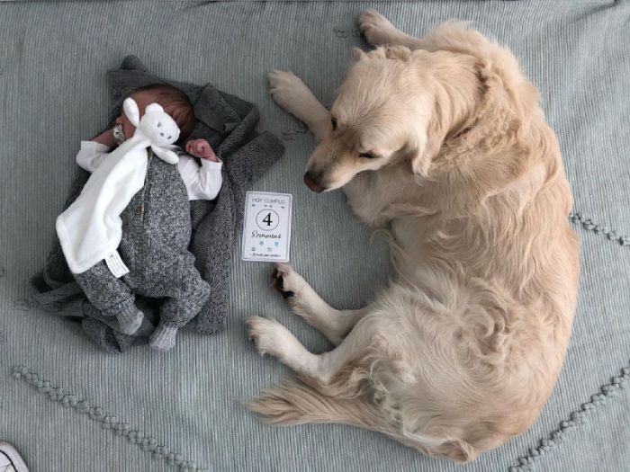 Marta Castro y Fonsi Nieto celebran el primer cumplemés de su niño con una original 'foto de familia'