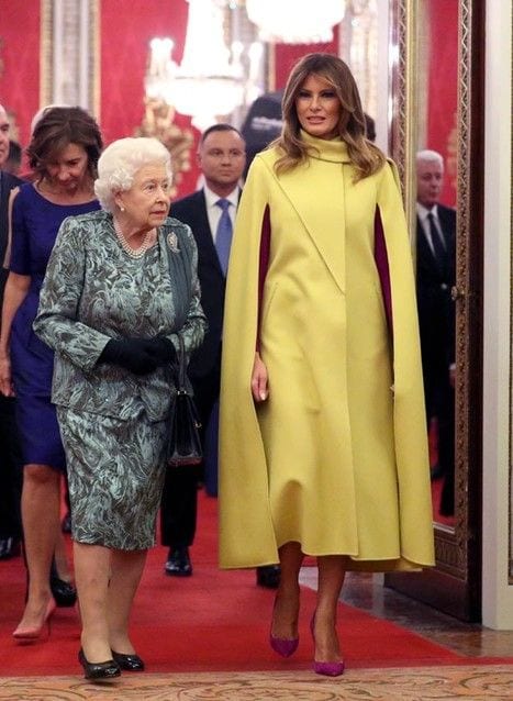 Melania Trump e Isabel II