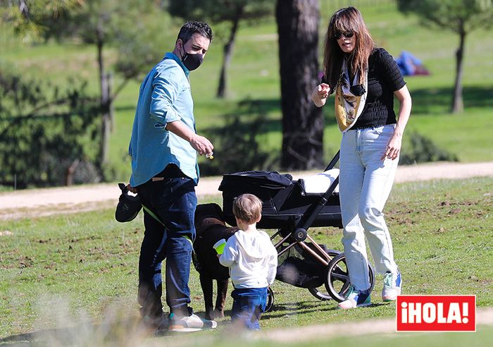 Isabel Jiménez con su familia