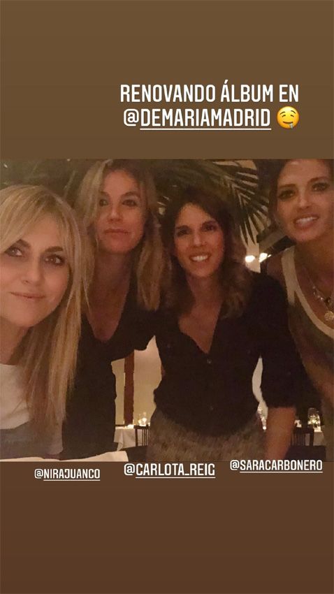 Sara Carbonero disfruta de una noche de 'verano' con sus amigas de laSexta