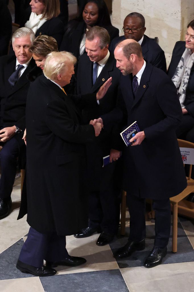 Donald Trump y el príncipe William asistieron a la reapertura de Notre Dame.