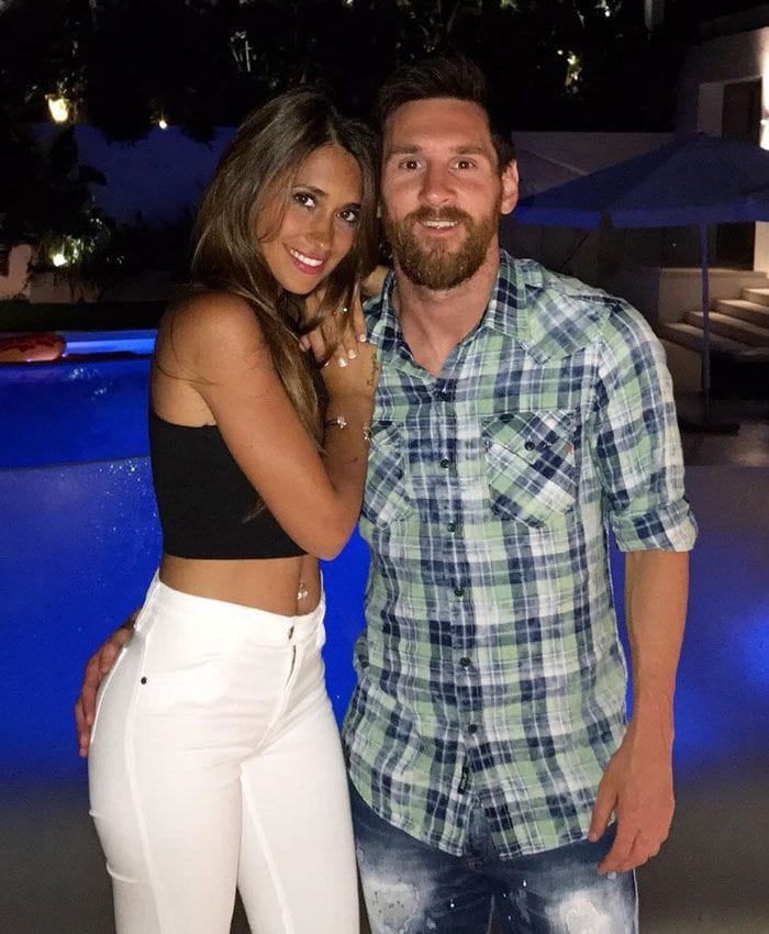 Leo Messi y Antonela Rocuzzo