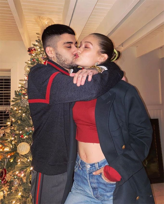 Gigi Hadid y Zayn Malik beso