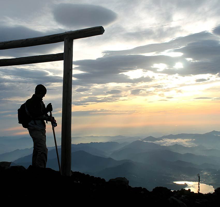 Trekking hasta la cima del monte Fuji, Japón