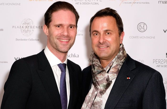 Xavier Bettel con su marido, Gauthier Destenay