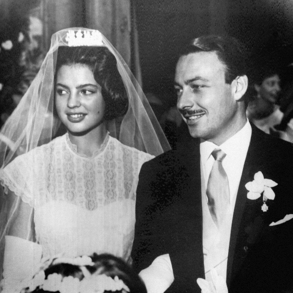 Princess Ira Von Furstenberg And Prince Alfonso Von Hohenlohe-Langenburg\'S Wedding In 1955