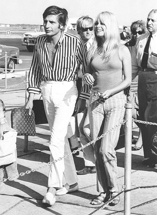 Brigitte Bardot y Gunter Sachs tras su boda