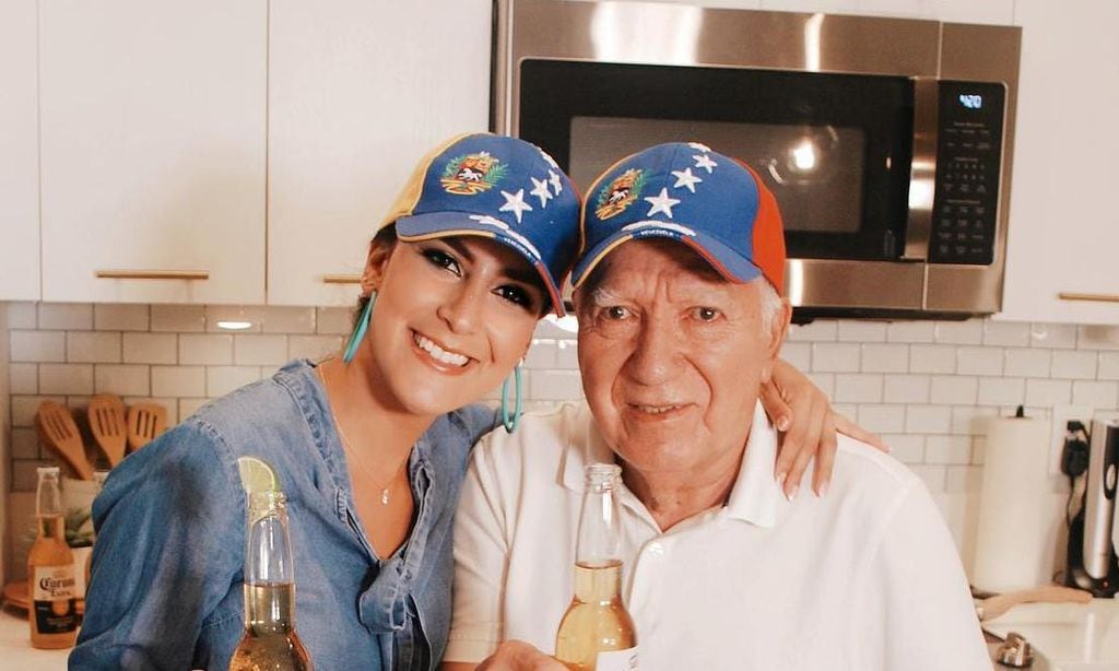 Jessica Rodríguez y su abuelo