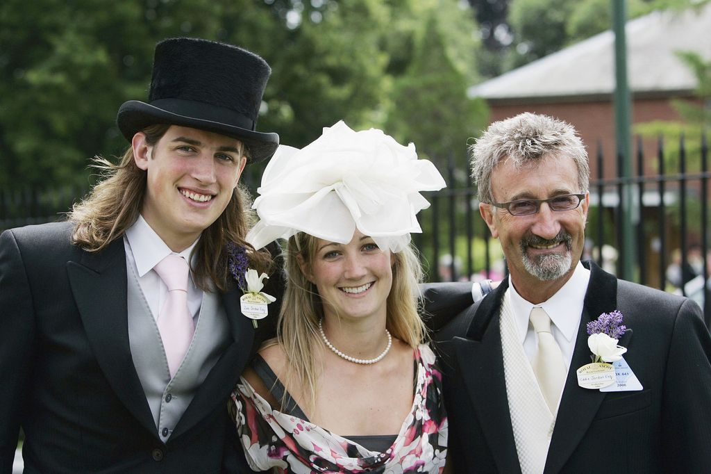 Eddie Jordan con sus hijos