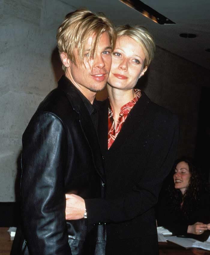 Gwyneth Palltrow y Brad Pitt durante su noviazgo