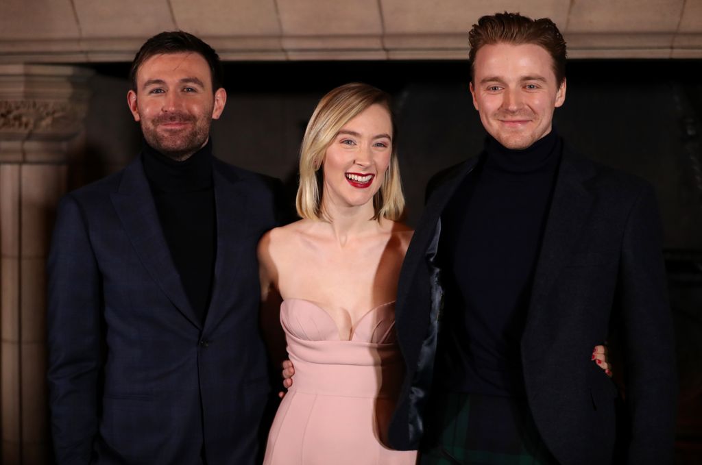 Saoirse Ronan y Jack Lowden en el estreno de María, reina de Escocia, enero de 2019