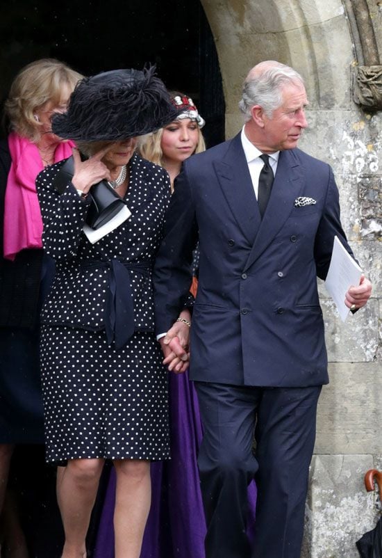 Camilla no ha soltado el brazo de su esposo, el príncipe Carlos