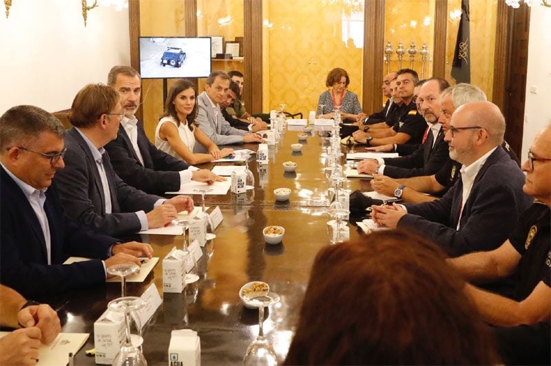 Los reyes, Felipe y Letizia en Orihuela tras las inundaciones