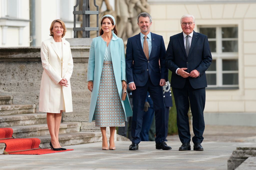 Mary de Dinamarca durante su visita de Estado a Alemania con el rey Federico X