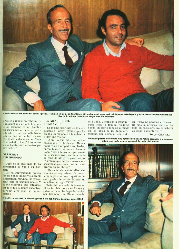 JPG del Pdf Hola 1953 . Enero 1982. Liberacion. Secuestro padre de Julio Iglesias.