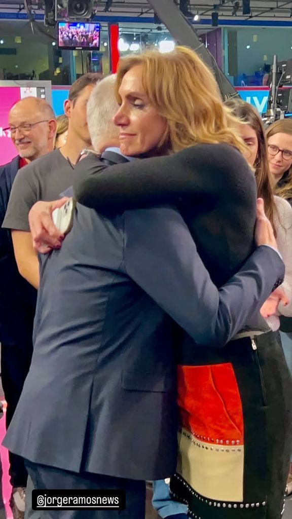 Con un fuerte abrazo, Lili Estefan se despidió de Jorge Ramos