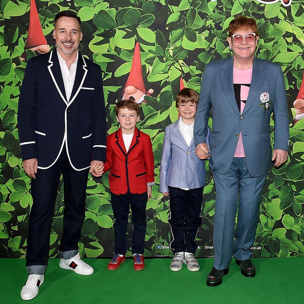 39 sherlock gnomes 39 london family gala hosted by sir elton john and david furnish