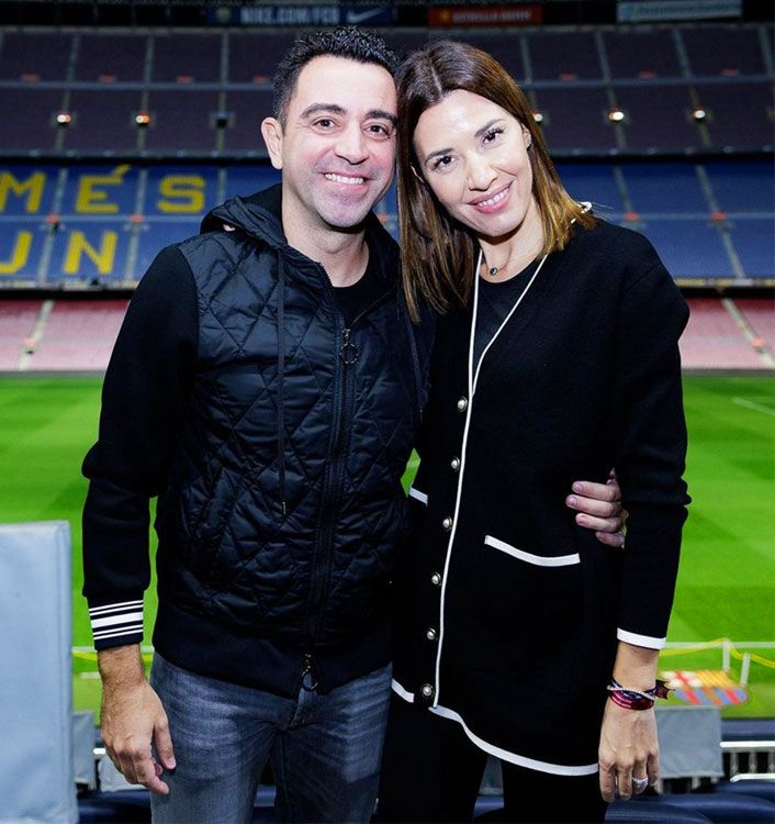 Xavi Hernández y Núria Cunillera