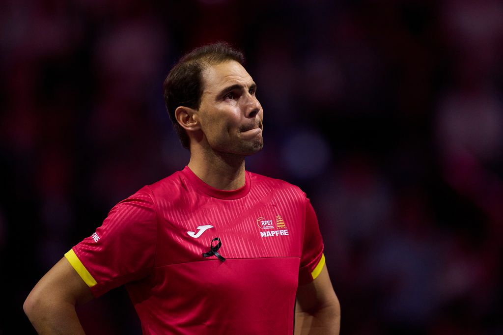 Nadal se mostró conmovido en su despedida del tenis profesional.