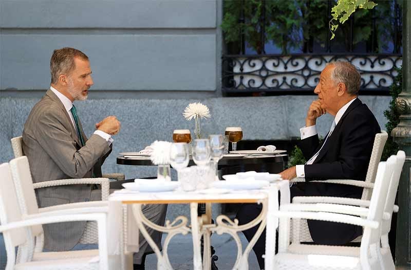 Felipe VI y el presidente de Portugal 