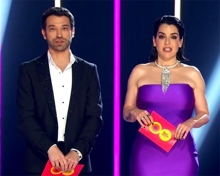 Ruth Lorenzo y Marc Calderó durante la gala