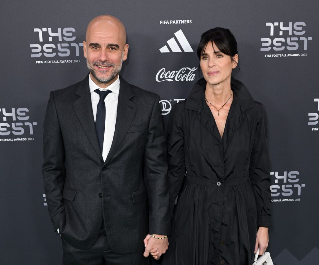 Pep Guardiola y su esposa Cristina Serra