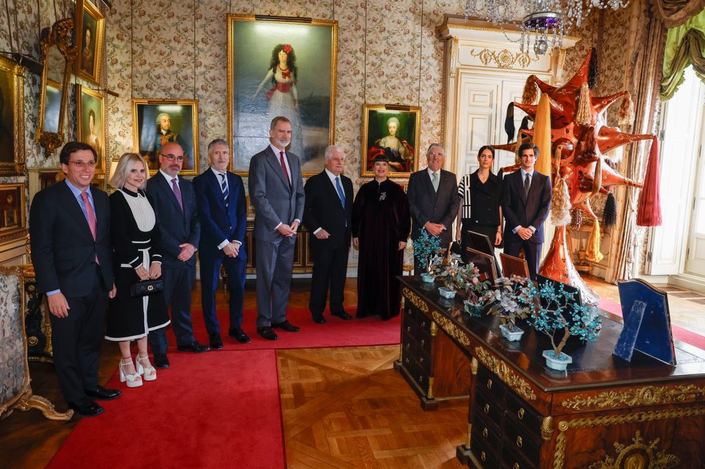 El rey Felipe se reúne con la Familia Alba en el Palacio de Liria para una cita única