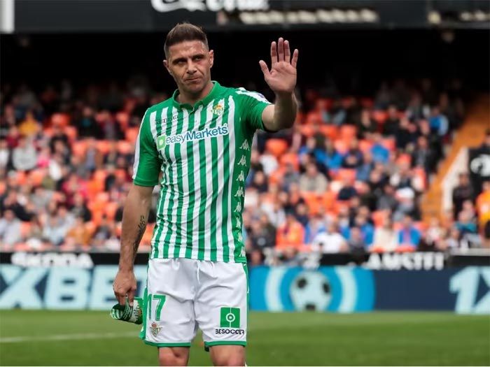 Joaquín Sánchez jugando en el Betis