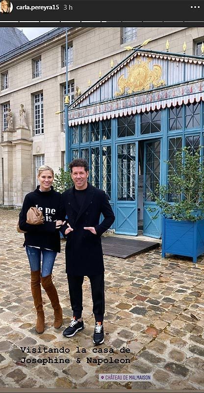 Carla Pereyra y Simeone se adelantan a la Navidad en su romántico (e imperial) viaje a París