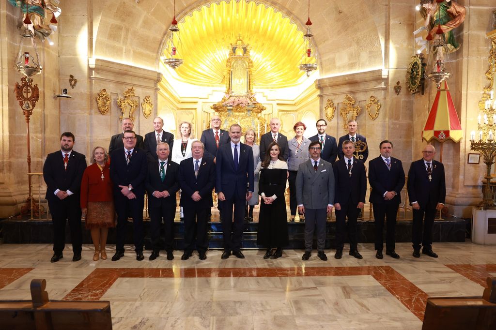 Los reyes en la Basílica de Caravaca de la Cruz