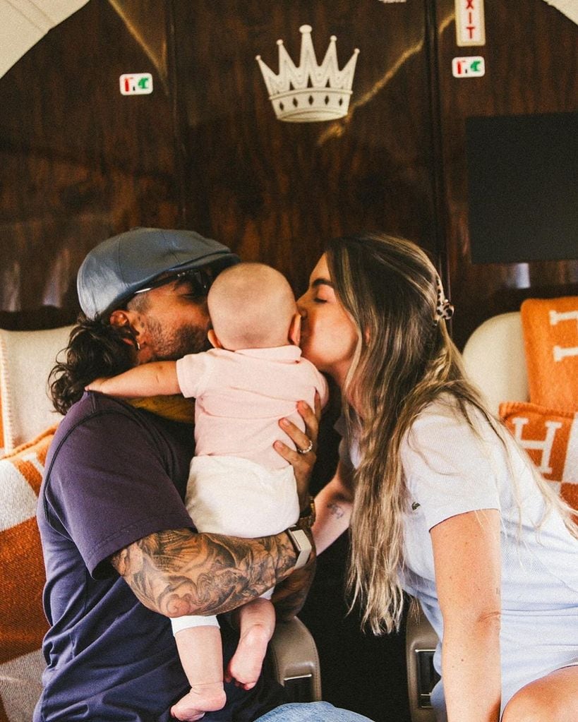 Maluma, Susana Gómez y su hija Paris