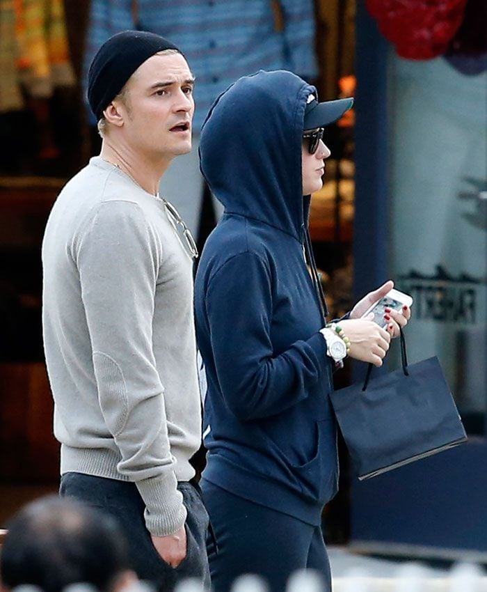 Katy Perry y Orlando Bloom durante un paseo por la Gran Manzana