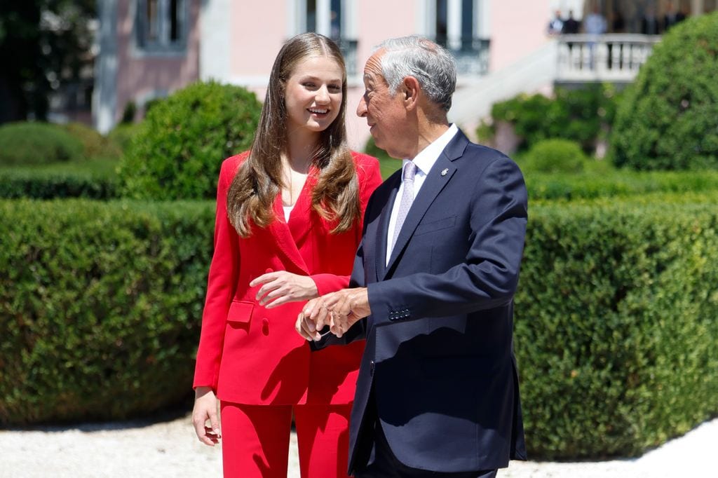 La princesa Leonor con el presidente de la República, Marcelo Rebelo de Sousa, visita Portugal en su primer viaje oficial al extranjero, julio 2024