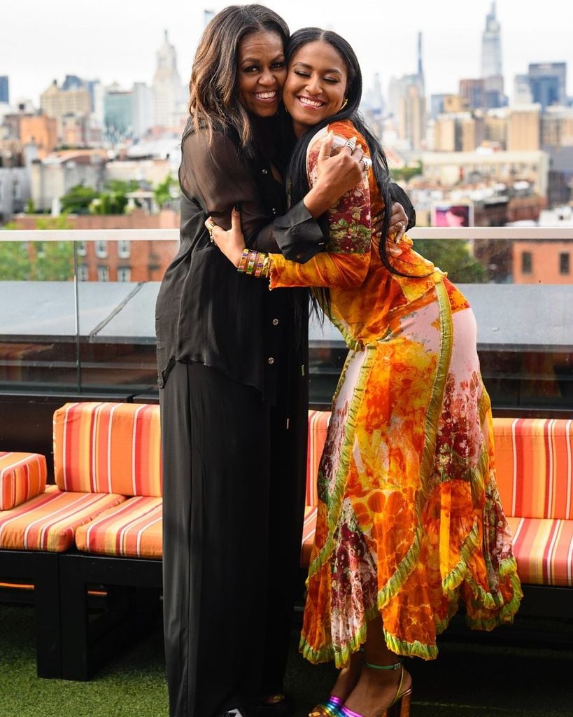 Michelle Obama y Sasha Obama