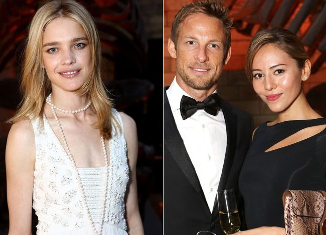 Jenson Button, piloto de Fórmula 1, con su mujer, Jessica Michibata
