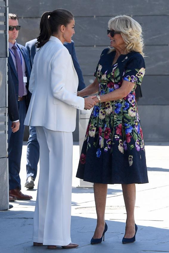 Jill Biden y la reina Letizia