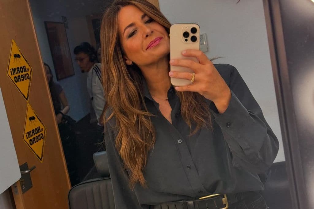 Nuria Roca en el camerino de El Hormiguero