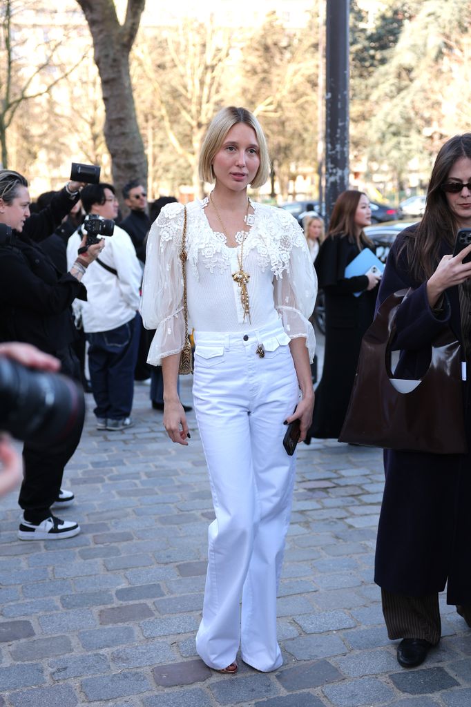 Olympia de Grecia en el desfile de Chloé en Paris Fashion Week