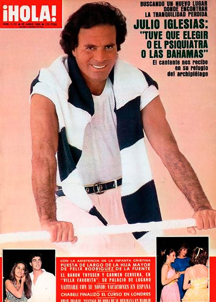 Portada Julio Iglesias Bahamas ¡HOLA! junio 1985