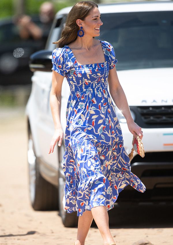 Kate Middleton con vestido de Tory Burch